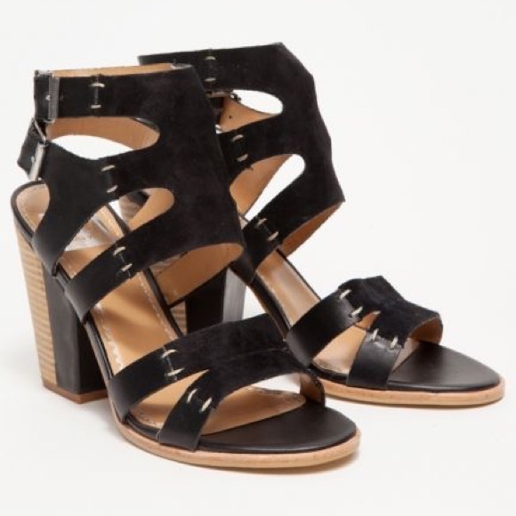 Dolce Vita Shoes - Dolce Vita Black & Wood Colorblock Suede Sandals